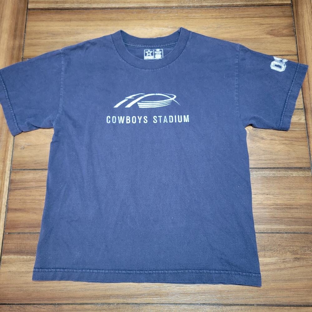 Cowboys Team Apparel Dark Blue Unisex Tee "Cowboys Stadium" - Size Large (14-16)
